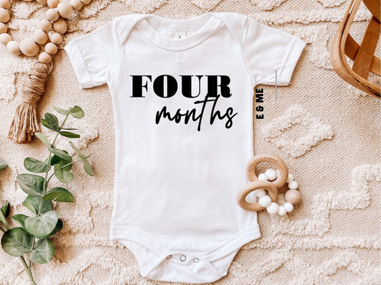 Four Months Milestone Onesie®